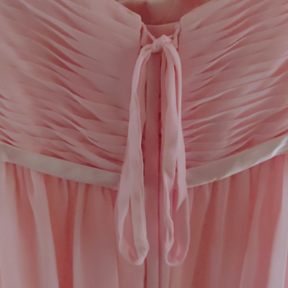 Chica's Chiffon Strapless Full Length Dress. Size S - Picture 12 of 13